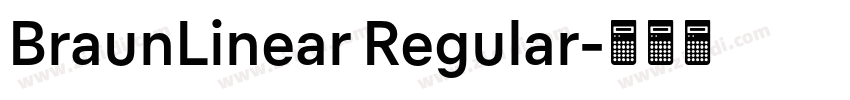 BraunLinear Regular字体转换